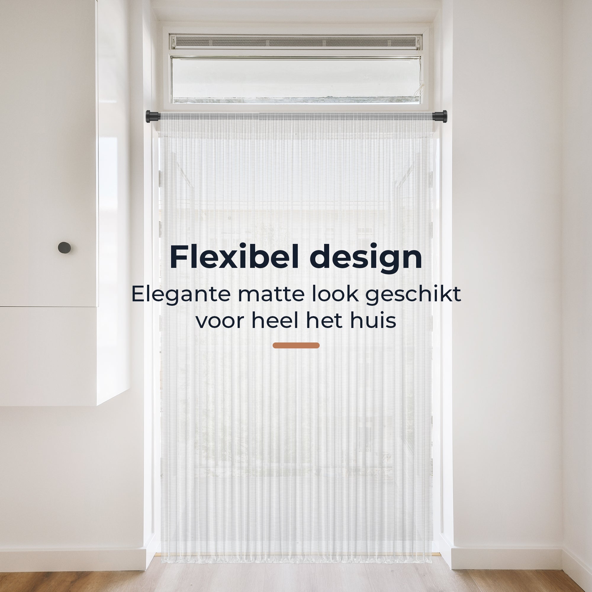 GEON™ Uitschuifbare gordijnroede - Zelf opspannende gordijnroede 147 - 261 CM