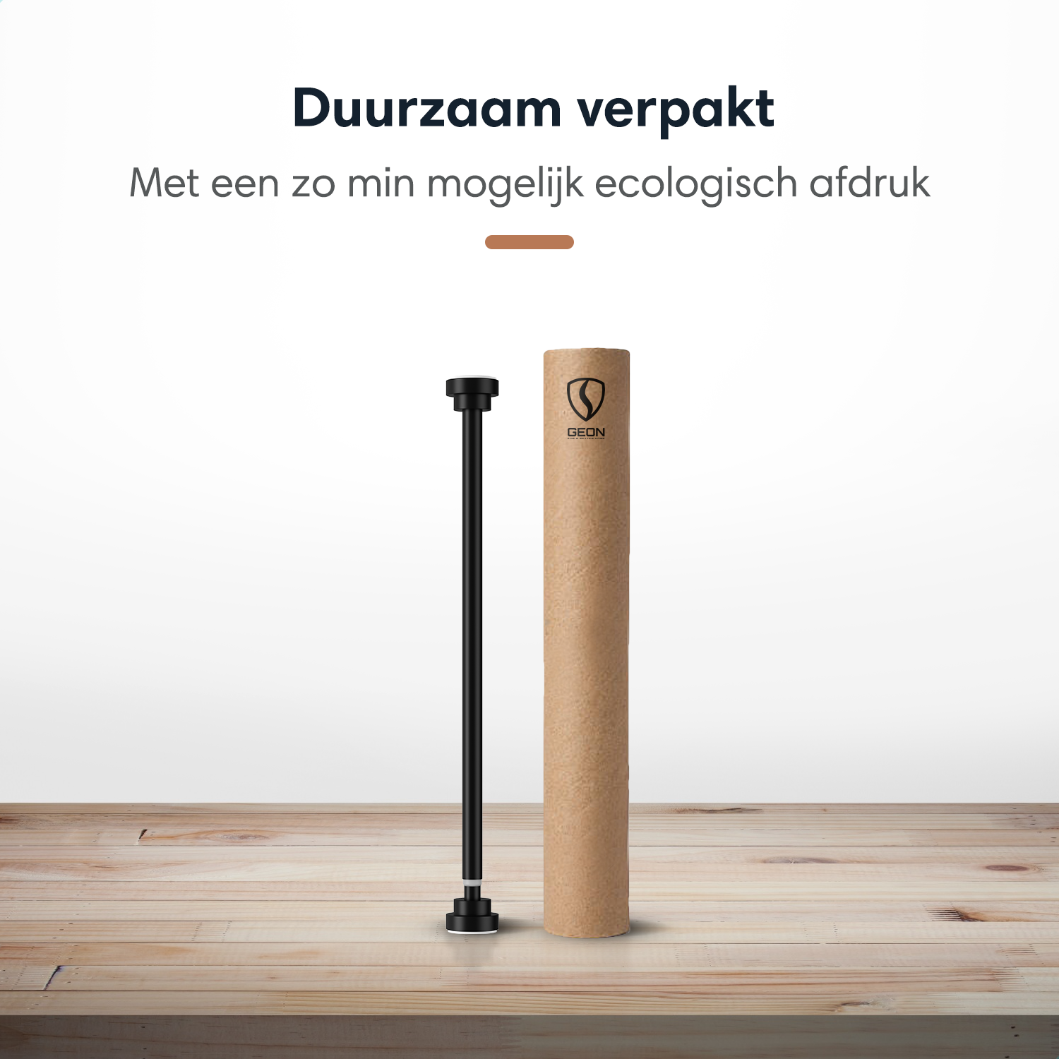 GEON™ Uitschuifbare gordijnroede - Zelf opspannende gordijnroede 65 - 100 CM