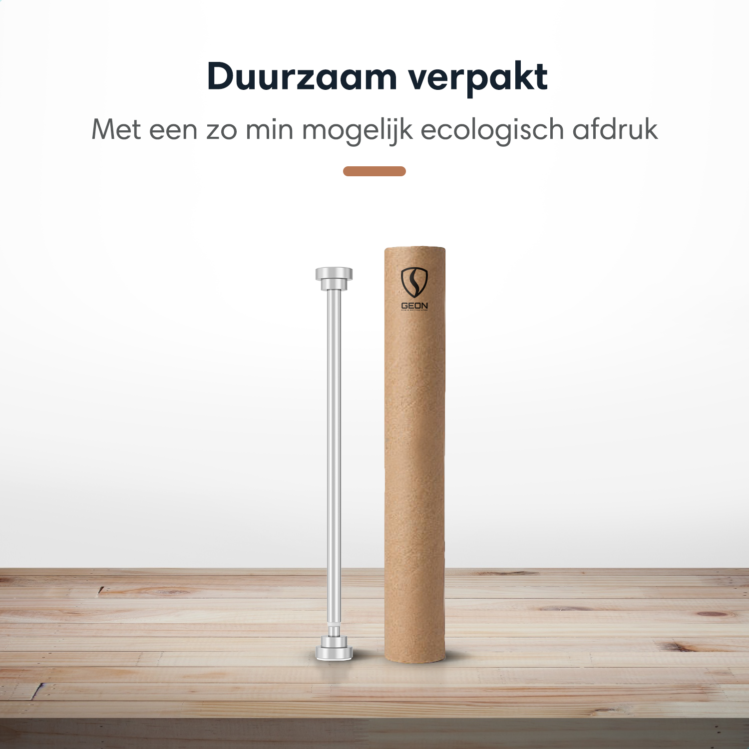 GEON™ Uitschuifbare gordijnroede - Zelf opspannende gordijnroede 155 - 260 CM