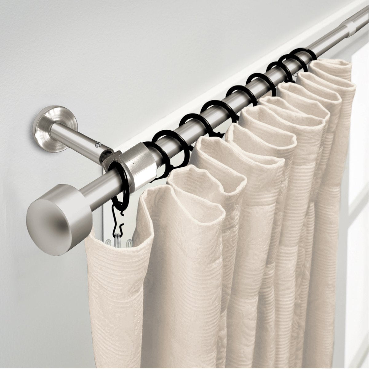 GEON™ Uitschuifbare gordijnroede 120-210 cm